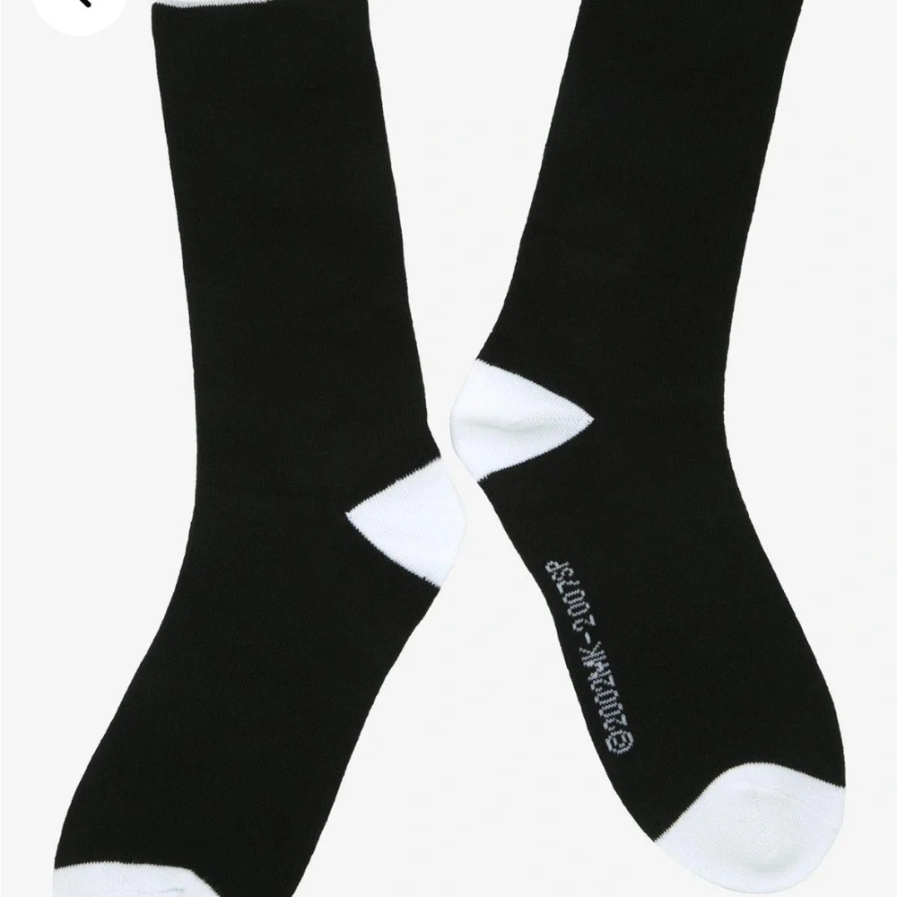 Naruto Black and White Graphic Socks Naruto